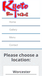 Mobile Screenshot of kyotobarandgrill.com